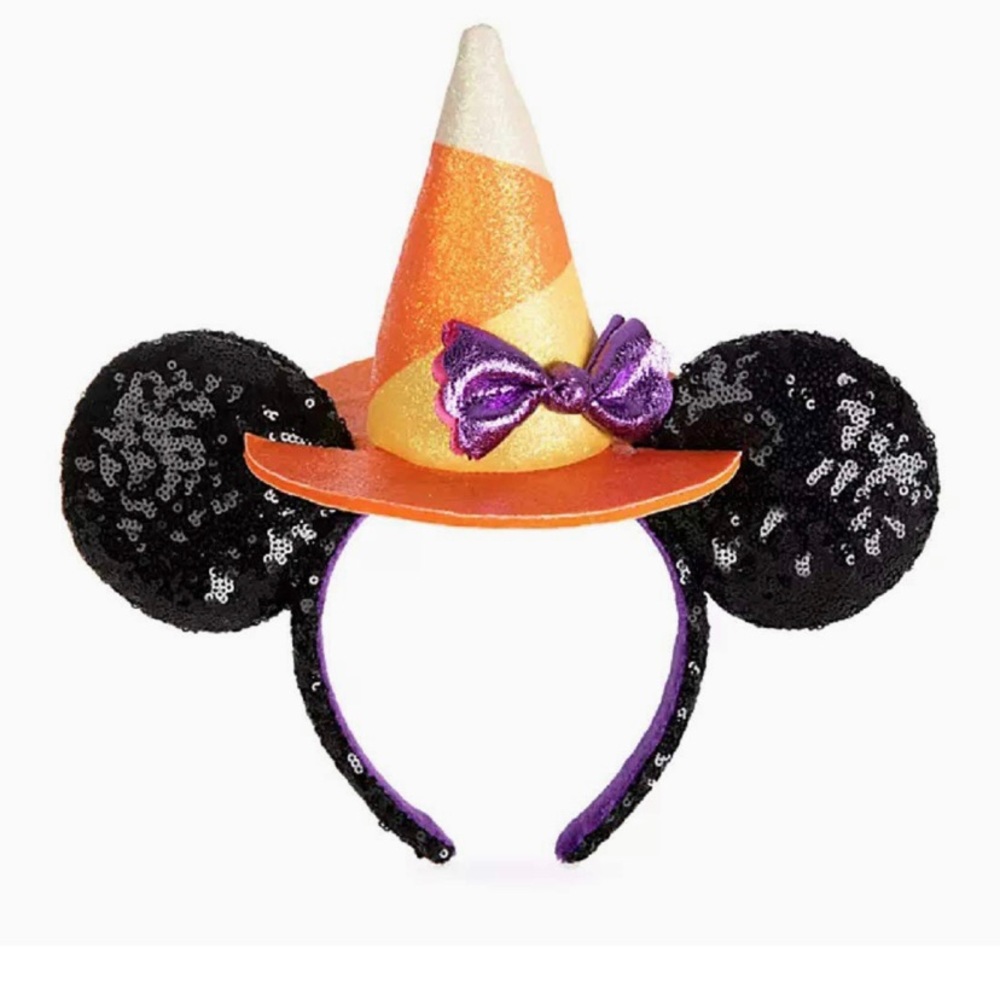 Minnie witch’s hat sequined ears